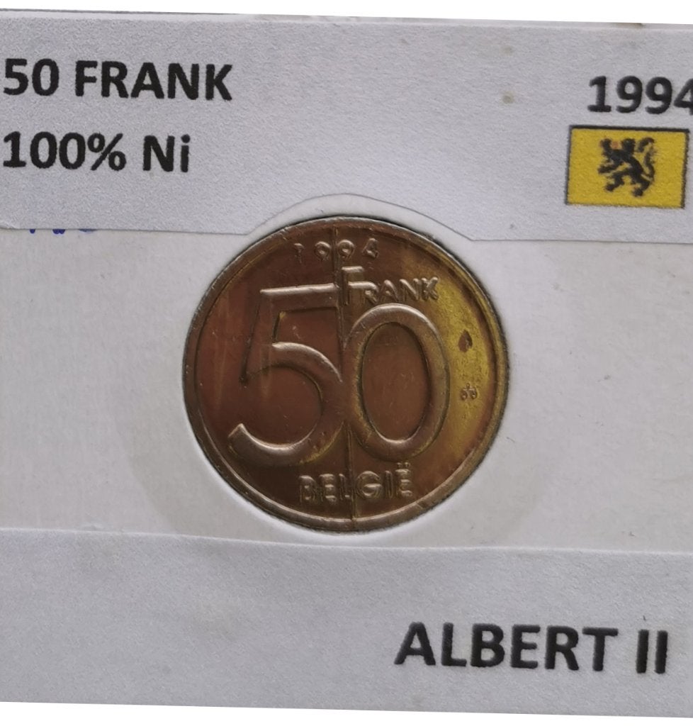 Belgische munten, Postzegels en Munten, Verzenden, Metaal, Losse munt