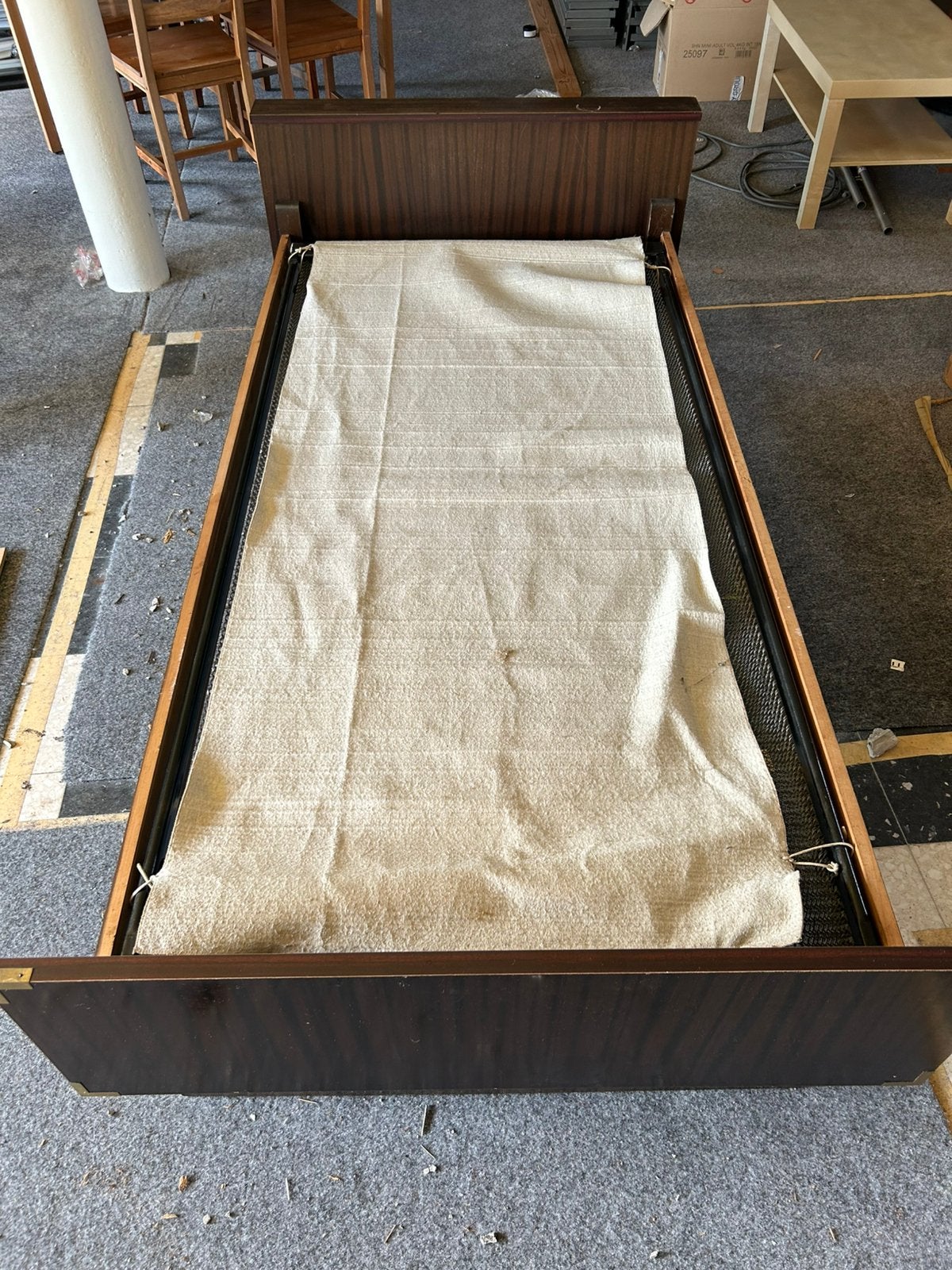 Eenpersoonsbed, Ophalen, Eenpersoons, Bruin, 210 cm