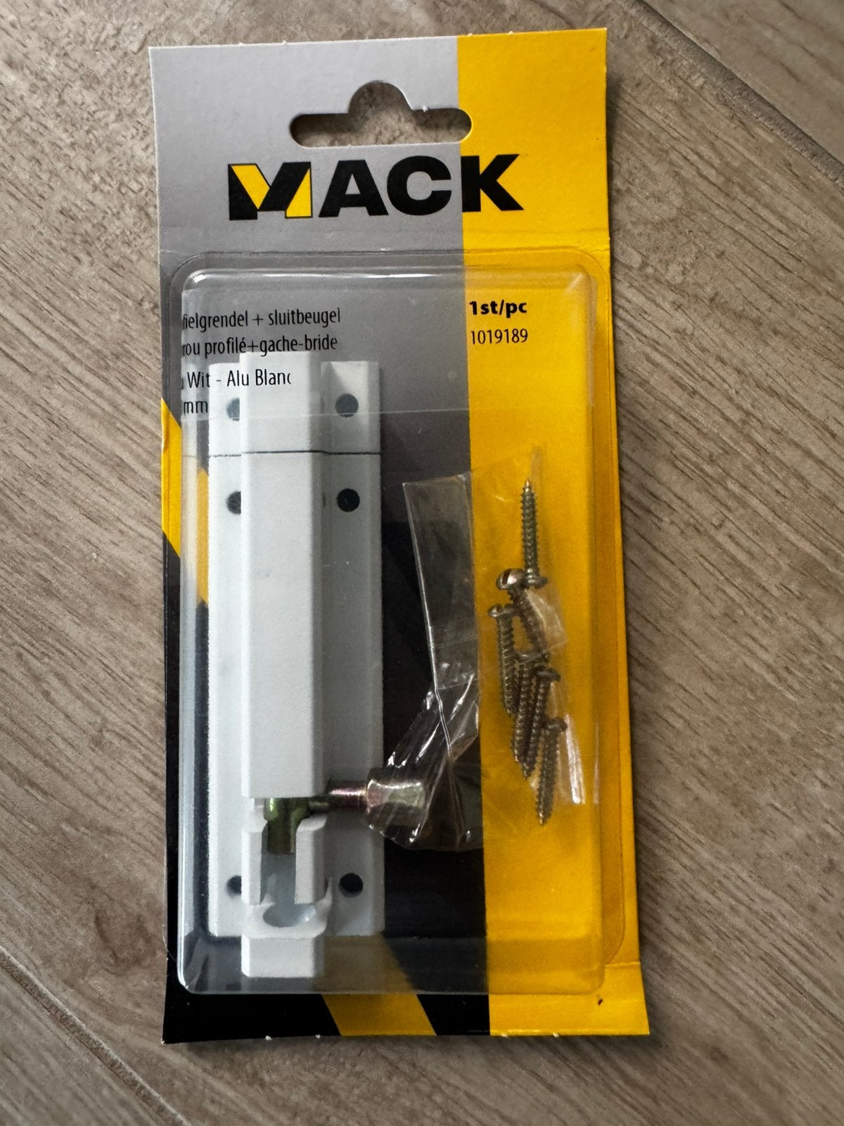 Yale/MACK profielgrendel met sluitbeugel 80mm – wit – NIEUW, Doe-het-zelf en Bouw, Ophalen of Verzenden, Nieuw, IJzer, Slot