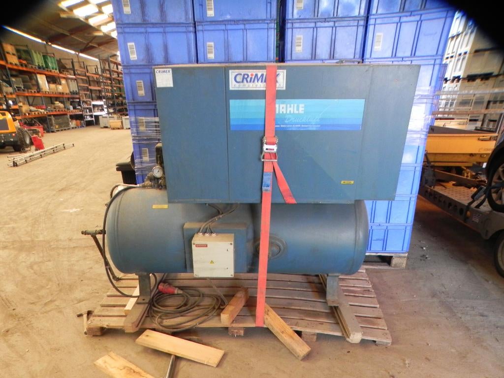 Compressor Crimex schroef, Doe-het-zelf en Bouw, Compressors, 100 liter of meer, Ophalen, Gebruikt, 10 bar of meer