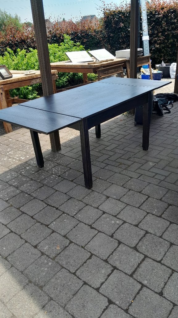 Massief houten tafel met verlengstukken, Antiek en Kunst, Ophalen