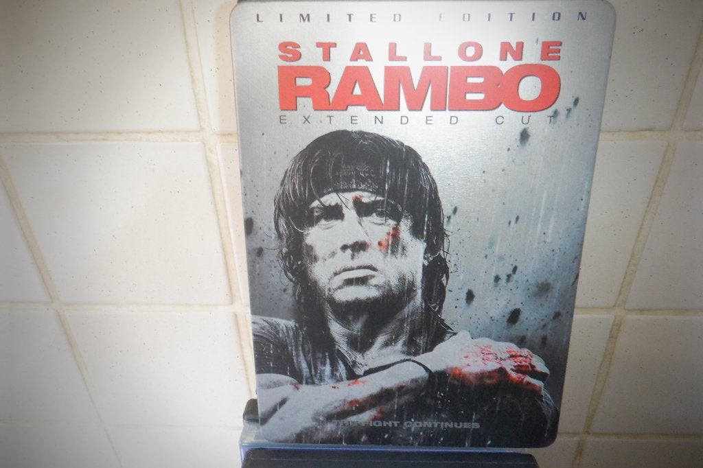 DVD Limited Edition Steel BOX Rambo Extended CUT., Cd's en Dvd's, Dvd's | Actie, Zo goed als nieuw, Oorlog, Extra's, Vanaf 16 jaar