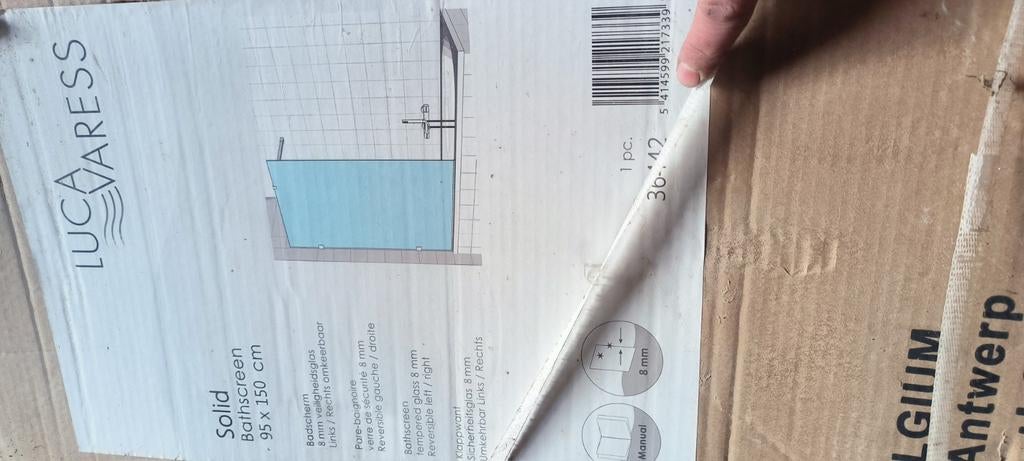 Badwand glas, Ophalen