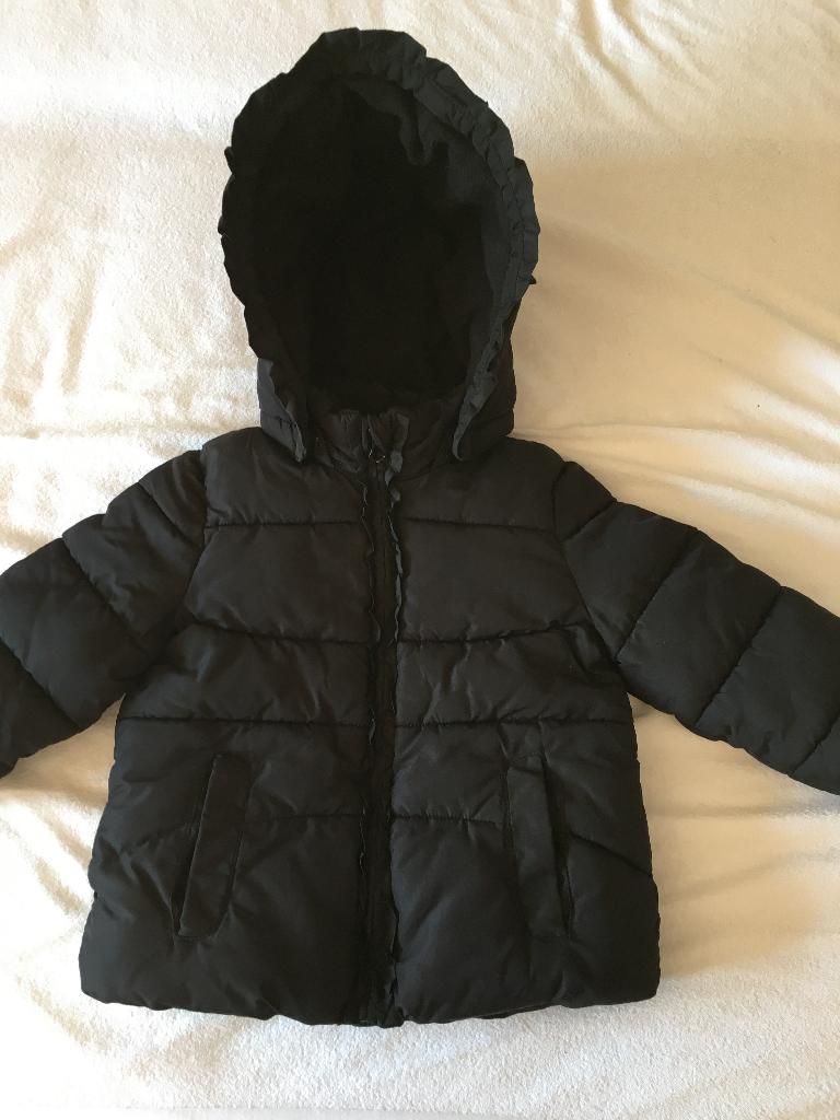 Jas zwart H&M maat 92 of 2 jaar, Kinderen en Baby's, Kinderkleding | Maat 92, Meisje, H&M, Ophalen of Verzenden, Zo goed als nieuw