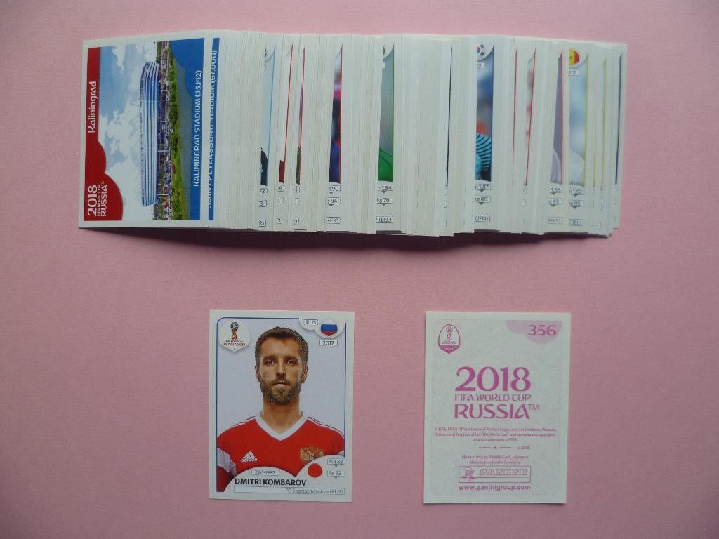 Panini Football stickers voetbal World Cup 2018 Russia x 134, Verzamelen, Ophalen of Verzenden, Nieuw