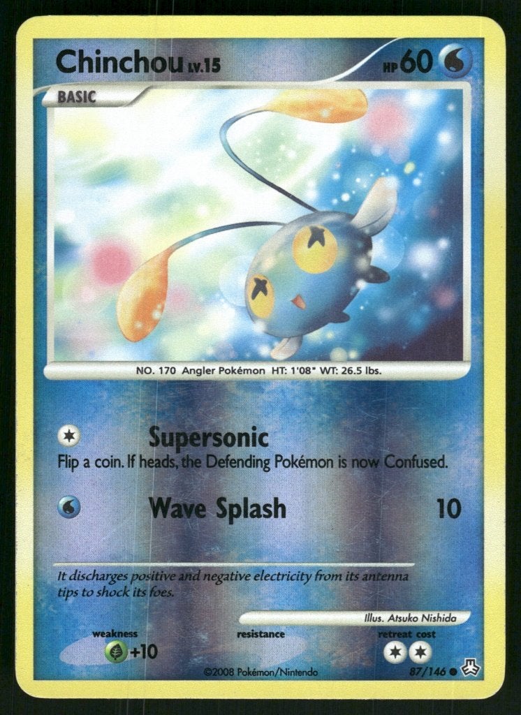 Chinchou 87/146 - Legends Awakened (Reverse Holo), Envoi, Utilisé