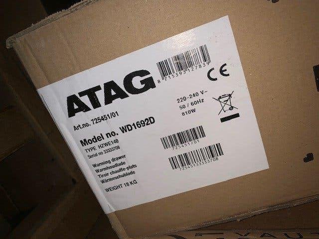 ATAG warmhoudlade grafiet, Enlèvement, Neuf