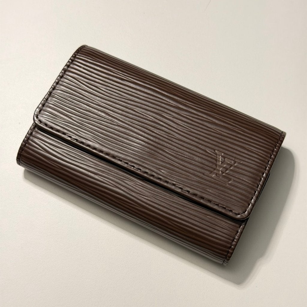 Porte-clés Louis Vuitton 6 — Cuir Epi Moka Marron, Neuf, Autres marques, Cuir, Enlèvement ou Envoi