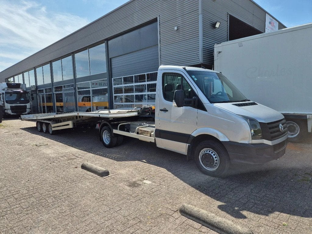 Volkswagen Crafter 2.0TDI BE Combi/ Autotransporter 10m mit, Auto's, Bestelwagens en Lichte vracht, Gebruikt, 4 cilinders, Volkswagen