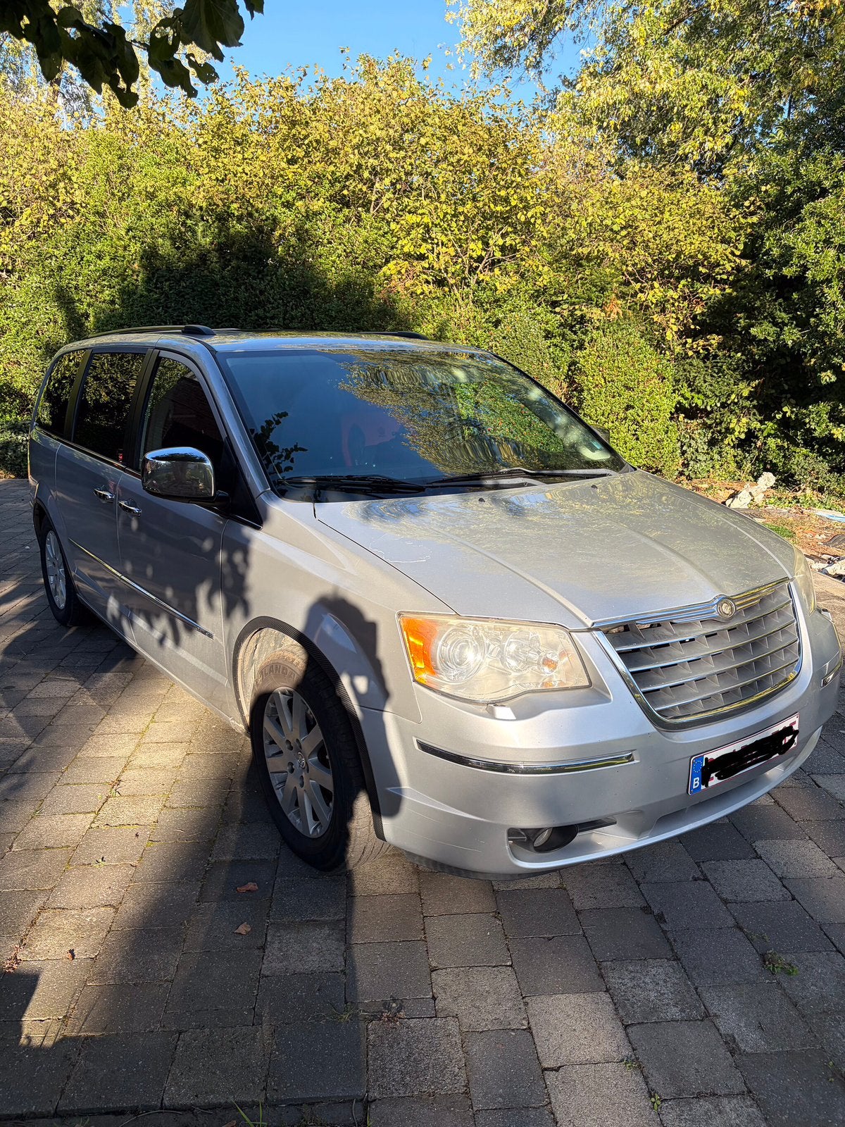 Chrysler GrandVoyager 2.8 CRD van 2009. lichte vracht, Autos, Argent ou Gris, Achat, Carnet d'entretien, Diesel