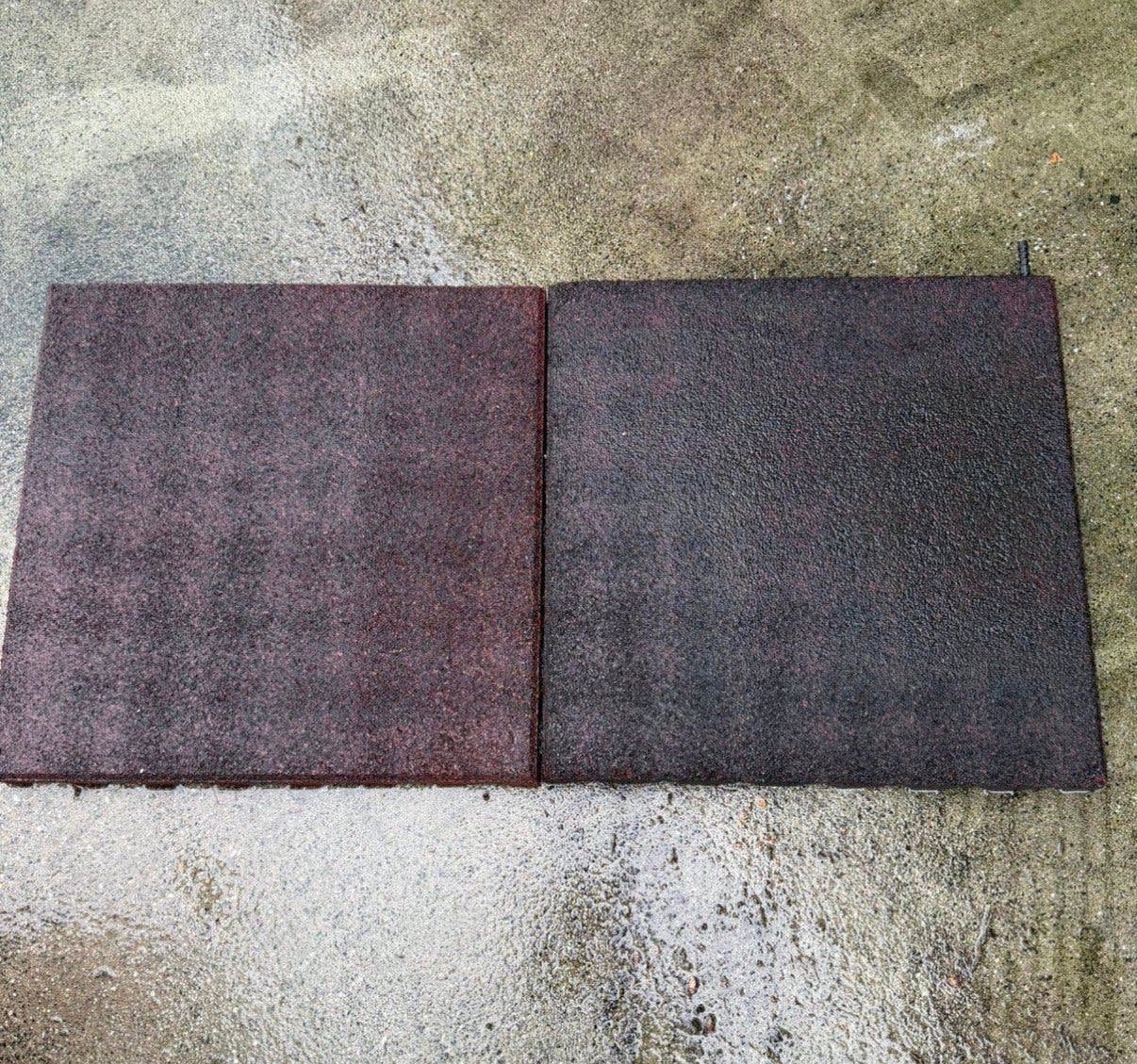 Rubberen tegels ca 50x50x4 speeltoestel ed ca 25m2, Doe-het-zelf en Bouw, Ophalen, Gebruikt, Overige materialen, 10 m² of meer