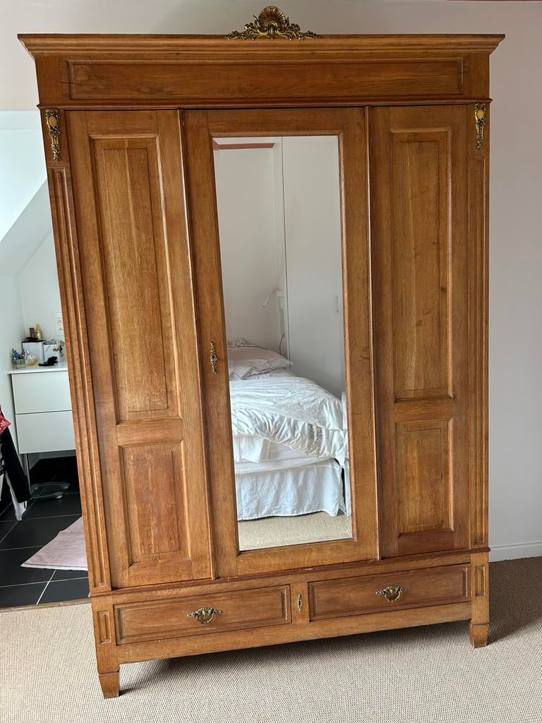 Garde robe en bois, Enlèvement, Utilisé, Chêne