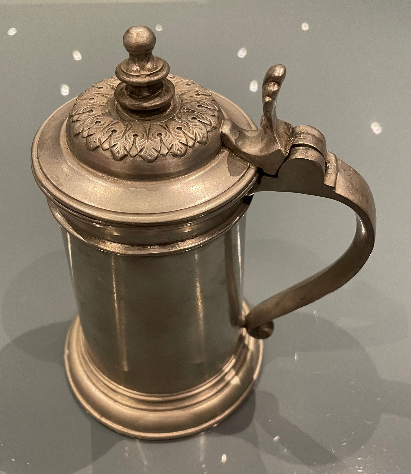 Pot / chope en étain, avec poinçons, Antiquités & Art, Antiquités | Étain, Enlèvement ou Envoi