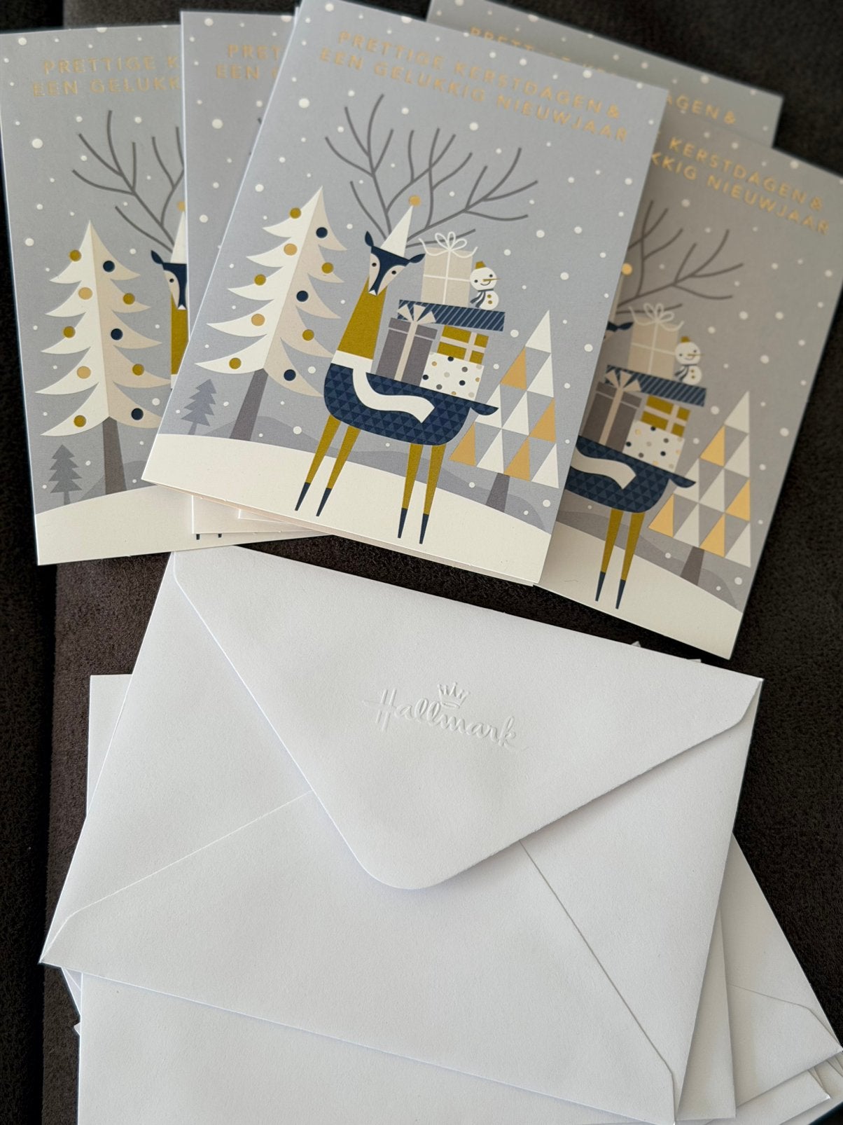 6 cartes de Noël Hallmark avec enveloppes — Joyeux Noël, Enlèvement, Neuf