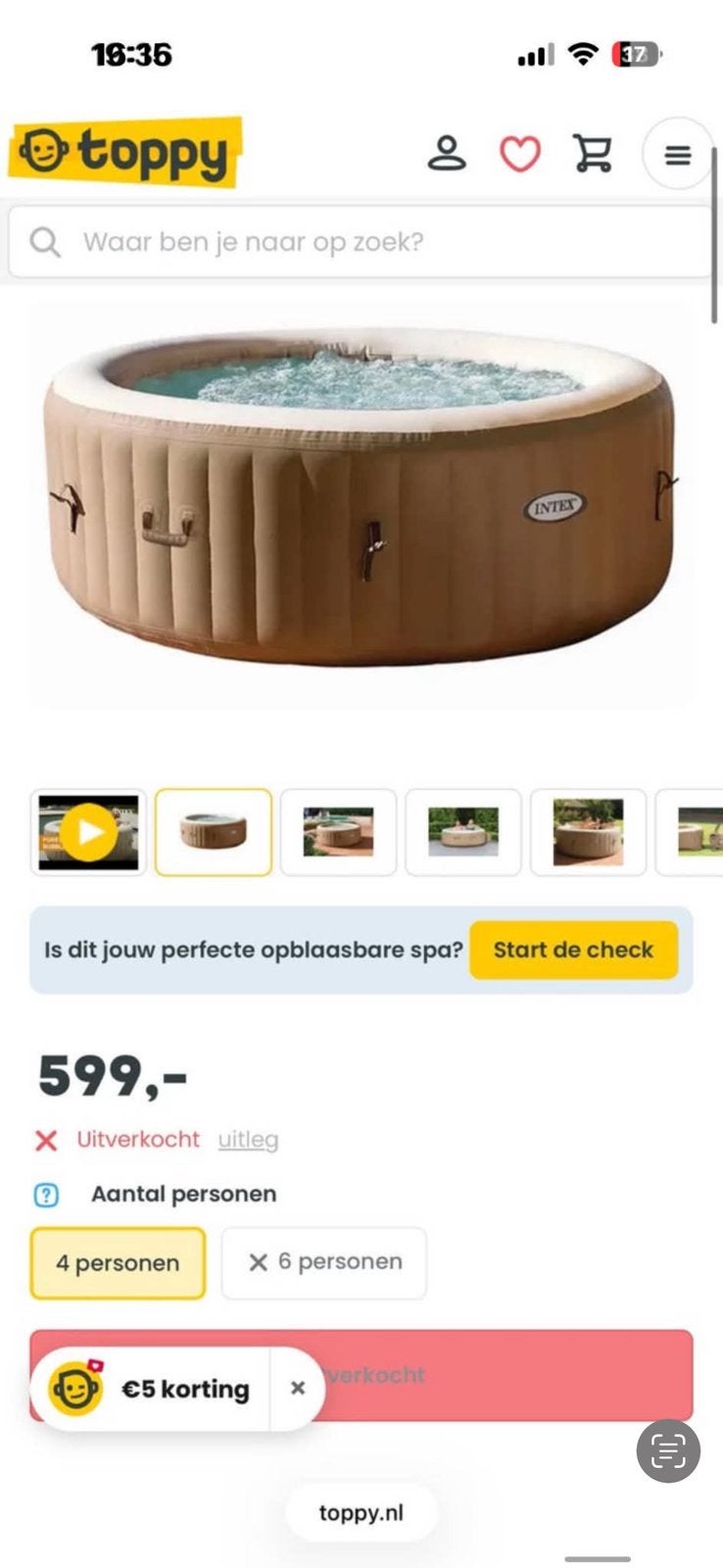 Intex opblaasbare jacuzzi, Jardin & Terrasse, Bains à remous et Spas, Enlèvement, Comme neuf
