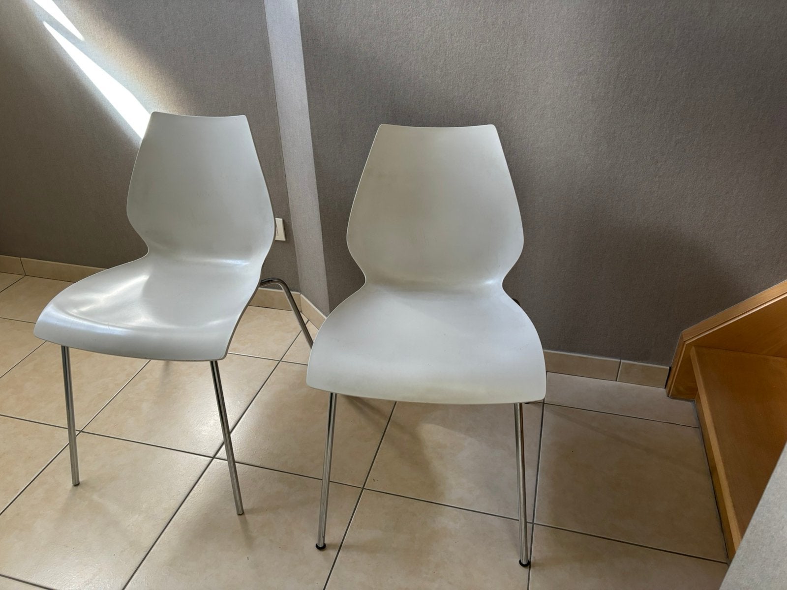 Stoelen Kartell, Gris, Enlèvement, Utilisé, Tijdloos