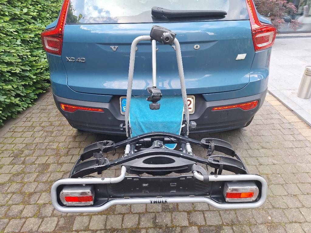 Thule fietsrek  ER940 met 7/13 adapter, Autos : Divers, Porte-vélos, Support d'attelage, 2 vélos, Pneus larges, Enlèvement