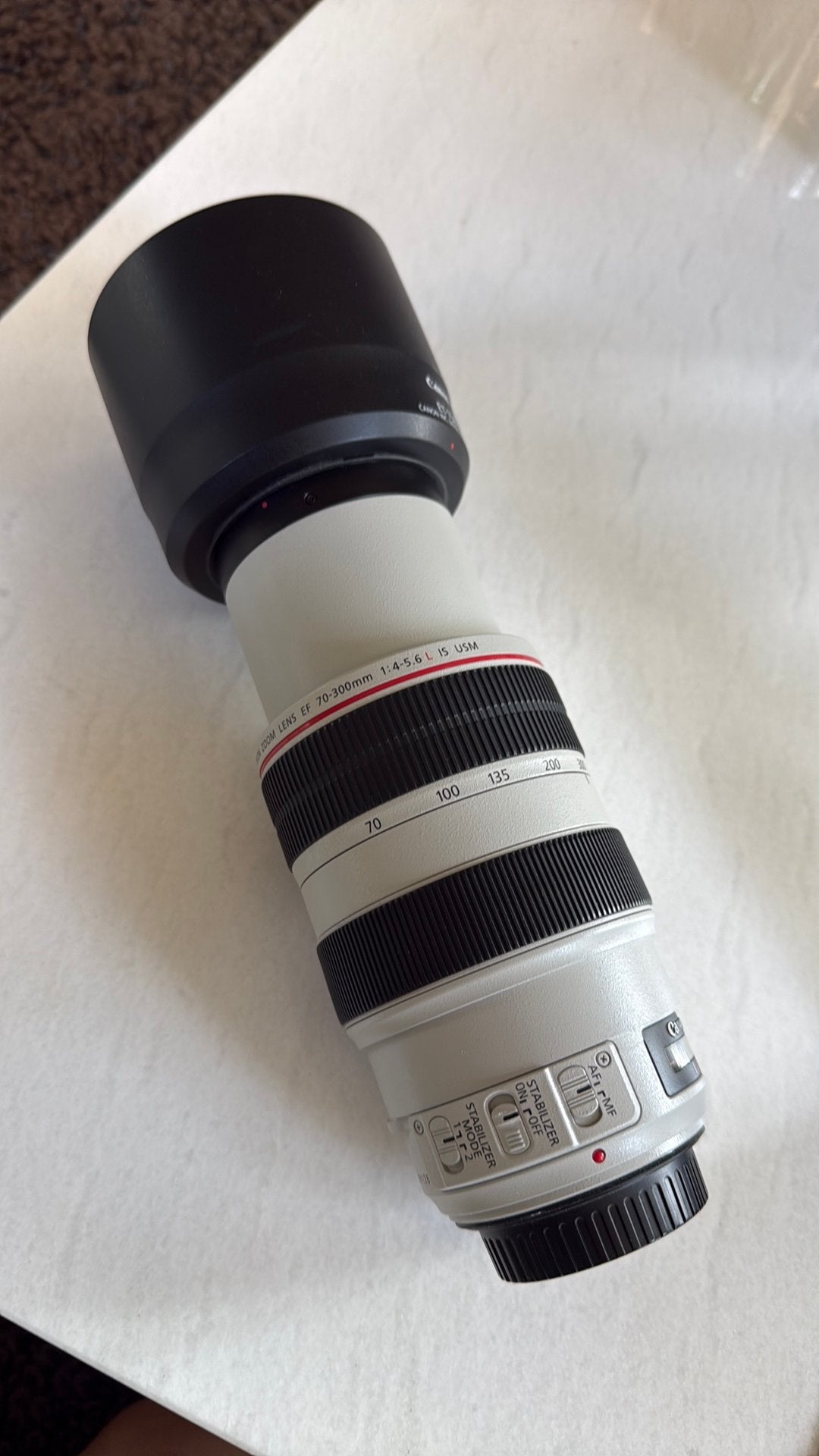 Canon EF 70-300mm f/4-5.6 L IS USM with Lens Hood, Audio, Tv en Foto, Foto | Lenzen en Objectieven, Canon, Autofocus, Canon EF
