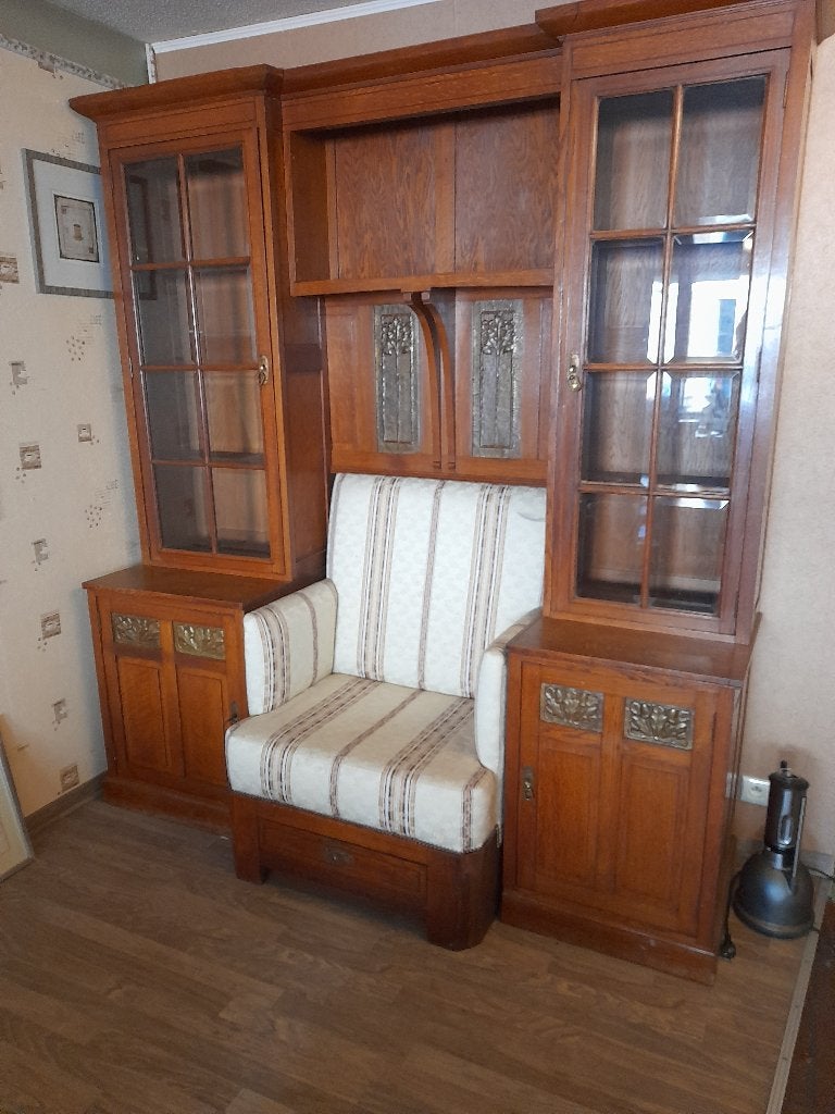 Fumoir (Rookzetel) + Masief eikenhouten tafel, Ophalen