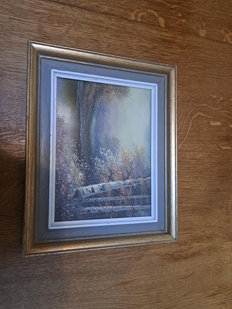 Gesigneerde landschapsschildering, Ophalen