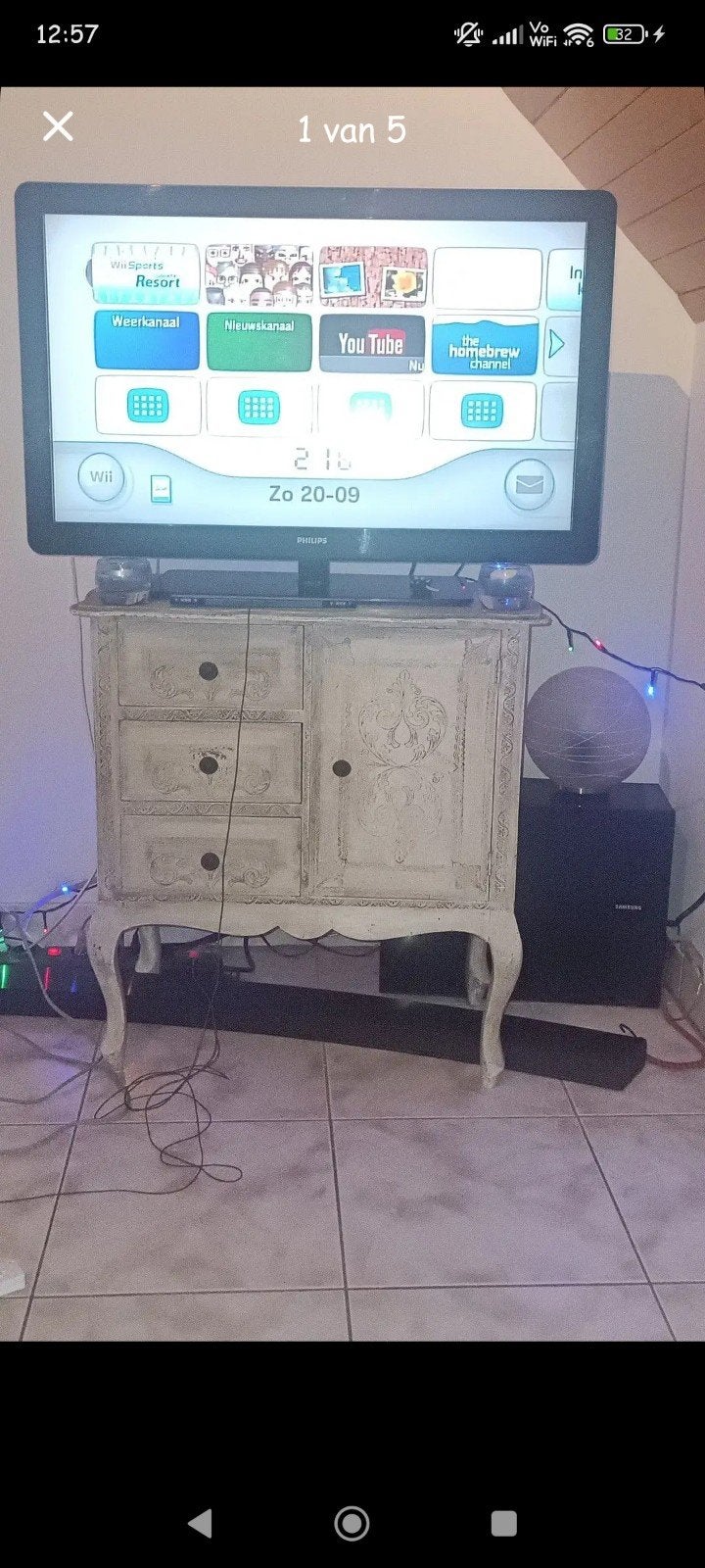 Nintendo wii console met alle toebehoren, Ophalen of Verzenden, Met 3 controllers of meer, Gebruikt, Met games