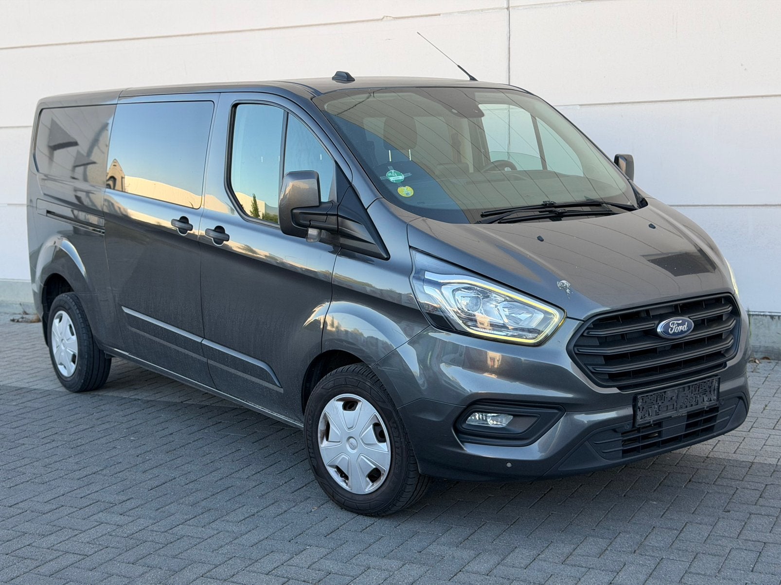Ford Transit Custom 2020 Dubbel cabine Automaat 1ste eigenaa, Autos, Argent ou Gris, Achat, Entreprise, Diesel