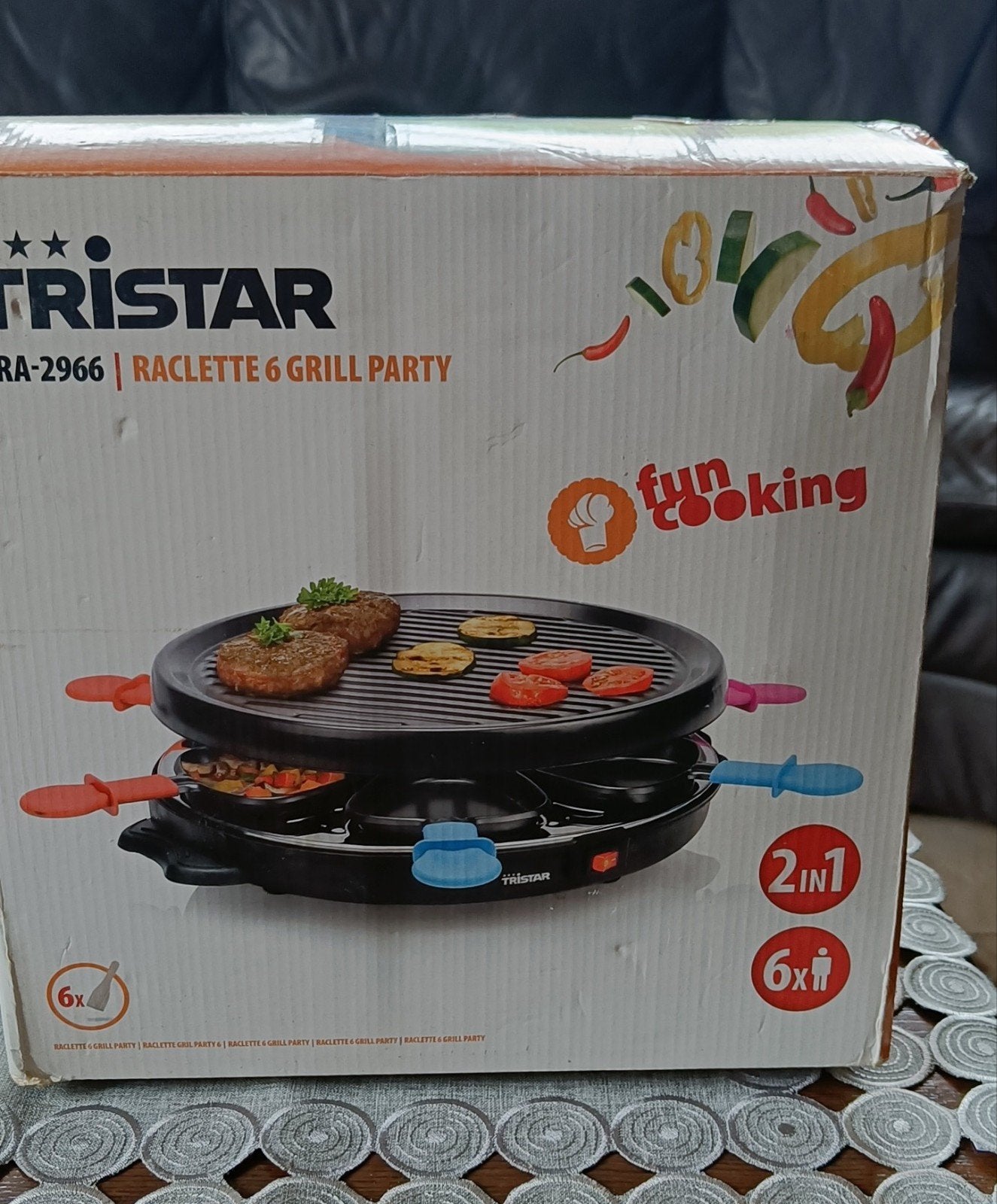 nieuw !raclette en grill - Tristar - 6 personen, Enlèvement ou Envoi