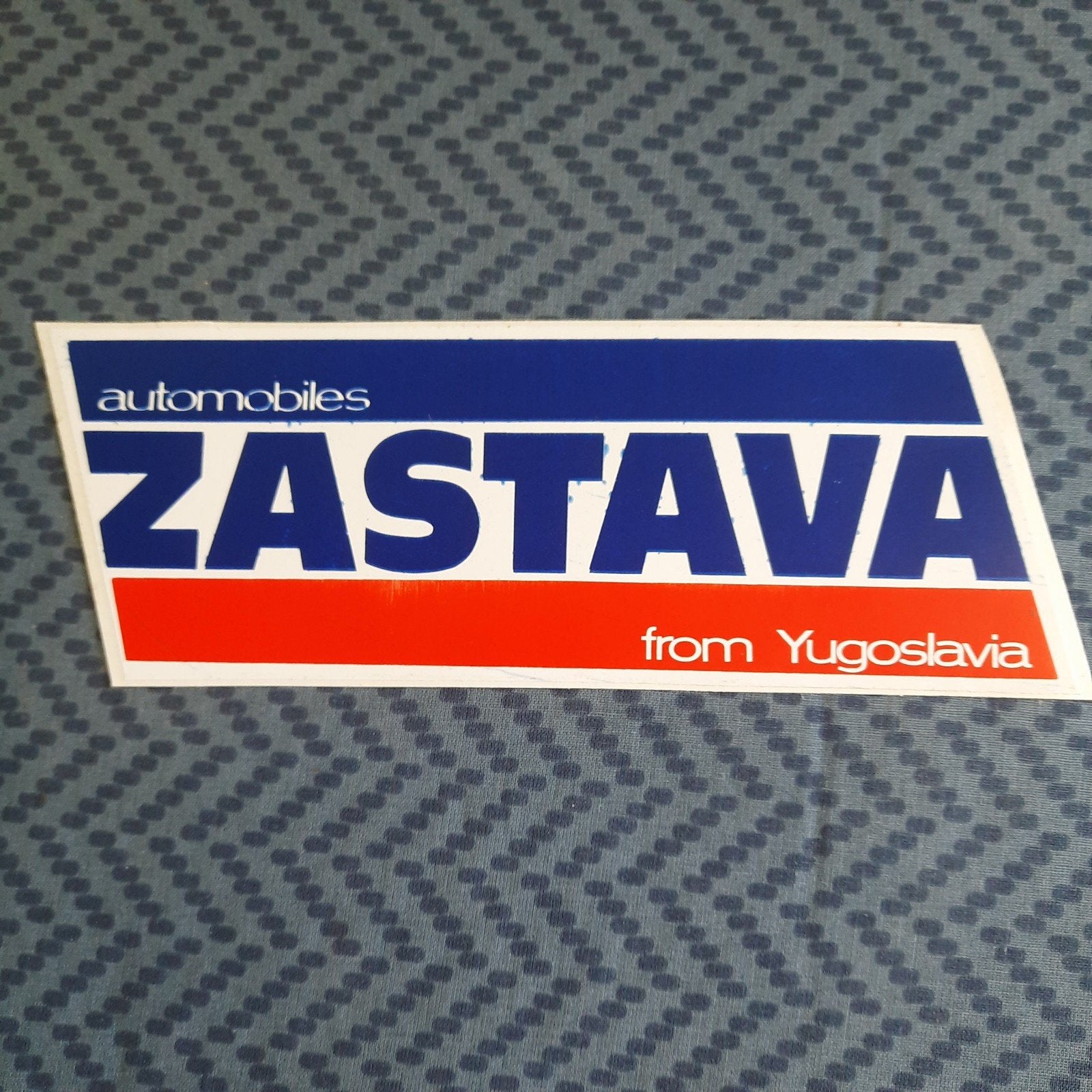 ZASTAVA * ZELDZAME VINTAGE automerk-sticker * NIEUW *, Ophalen