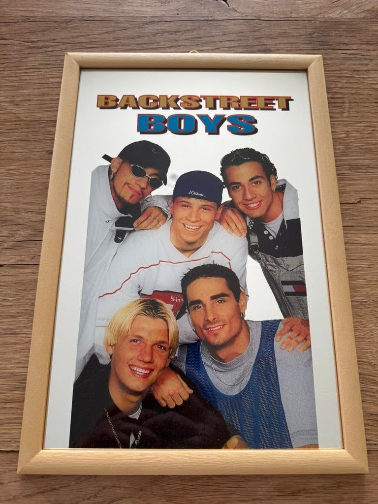 Vintage spiegel Backstreet Boys, Ophalen, Rechthoekig, Minder dan 50 cm, Minder dan 100 cm