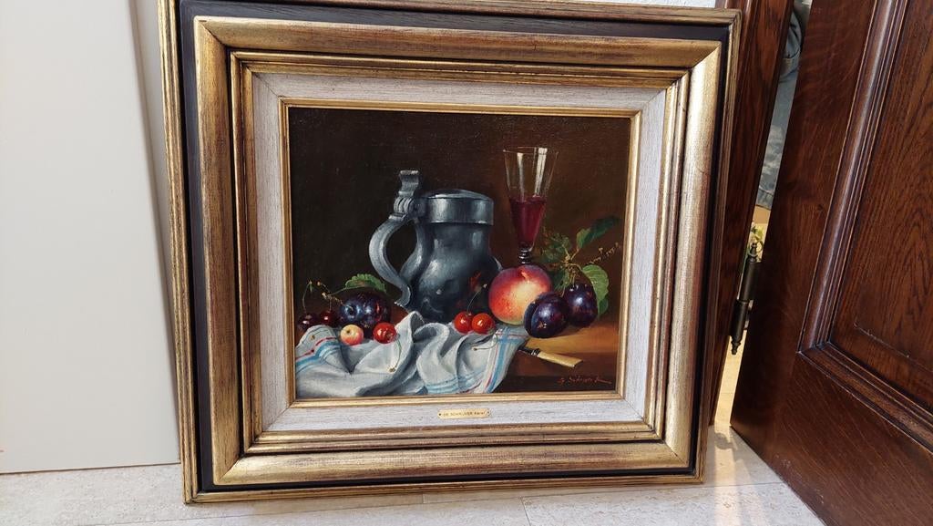 Schilderij van Karel De Schrijver, Antiek en Kunst, Ophalen