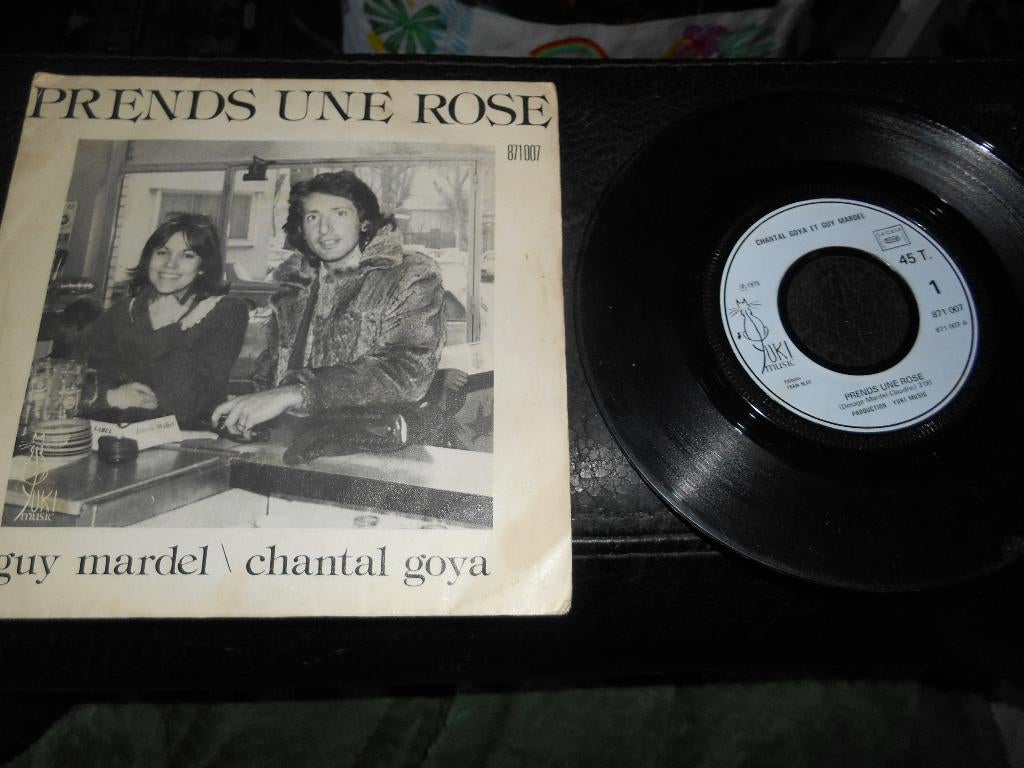 45T Guy Nardel/Chantal Goya " Prends une rose", Enlèvement ou Envoi