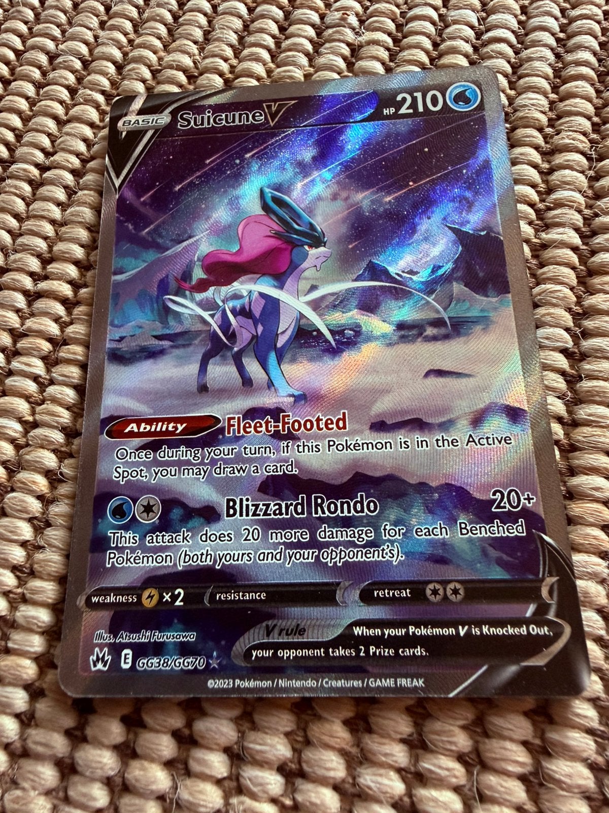 Pokemon kaart suicine v, Ophalen, Zo goed als nieuw
