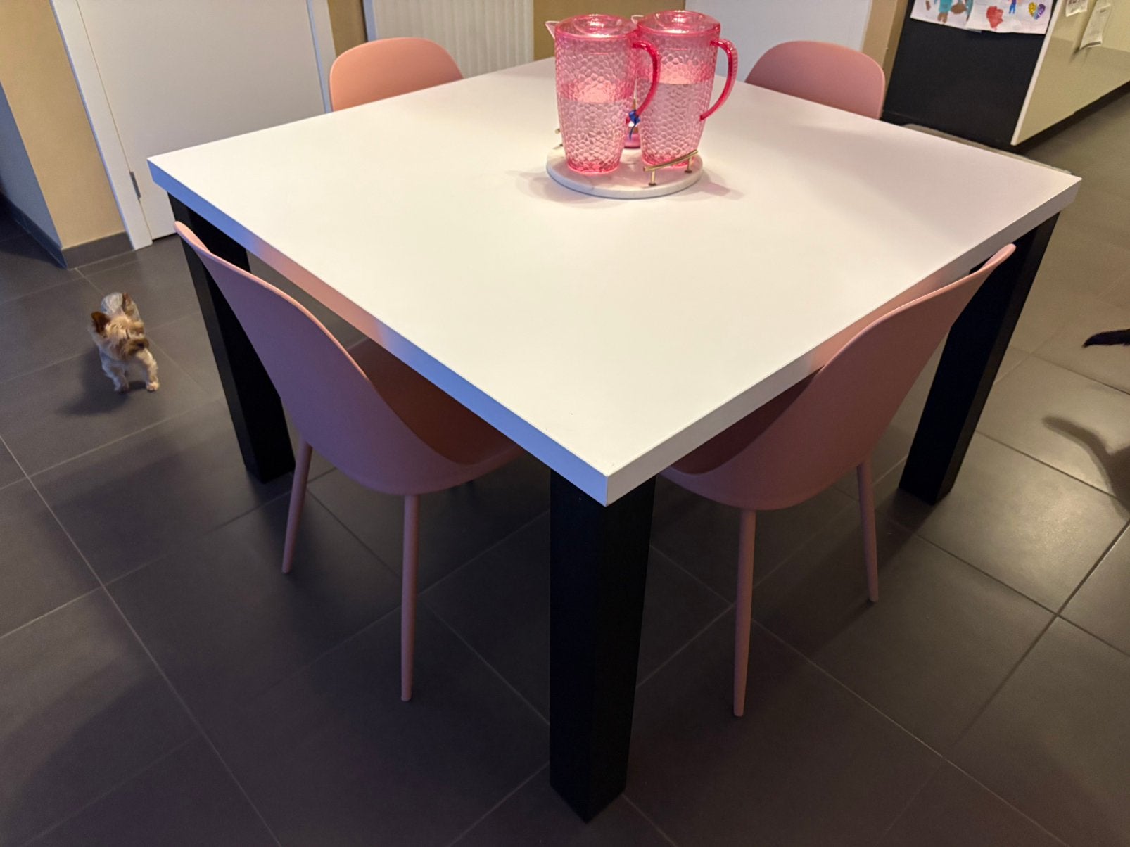 Eettafel vierkant 120x120 cm, Huis en Inrichting, Ophalen, Gebruikt
