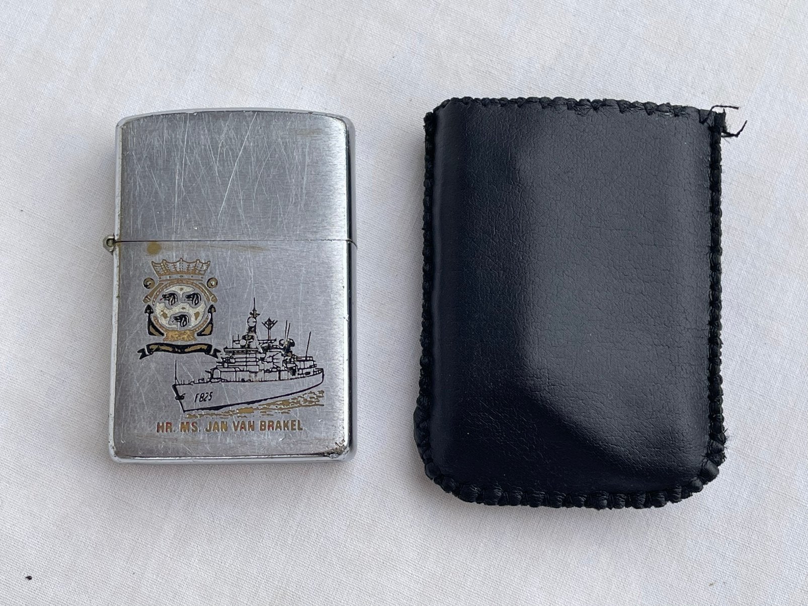 Briquet Zippo Hr. Ms. Jan Van Brakel, Enlèvement ou Envoi, Utilisé, Briquet