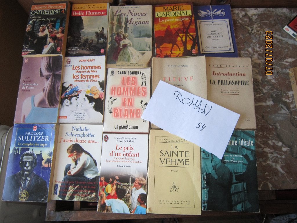 Livres +/- 45 romans caisse n 54 Adam D, Livres, Enlèvement, Utilisé