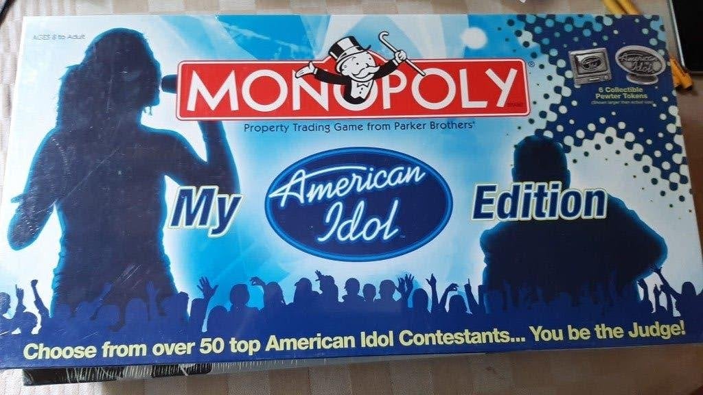 jeu de société seal Monopoly My American Idol 2007 Monopoly, Trois ou quatre joueurs, Enlèvement ou Envoi, Neuf, Monopooly