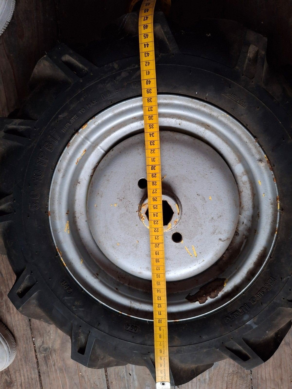 Roue de motoculteur, Enlèvement
