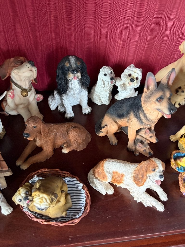Verschillende stenen beeldjes honden Castagna, Ophalen of Verzenden, Zo goed als nieuw, Dier