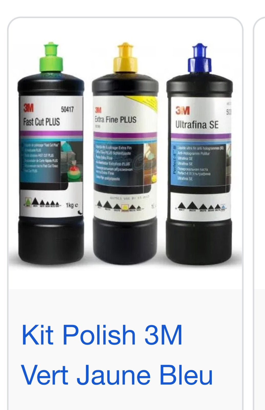 Kit polish neuf 3M, Enlèvement