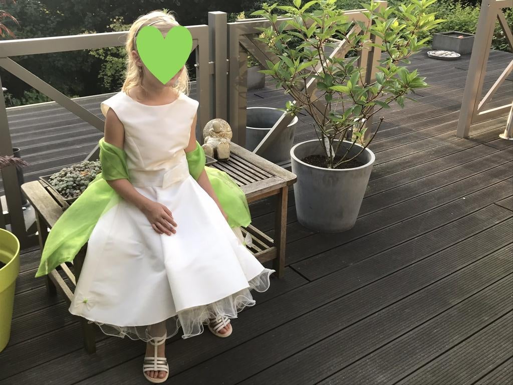 Robe de communion taille 128, Enlèvement ou Envoi, Comme neuf, Fille, Robe ou Jupe