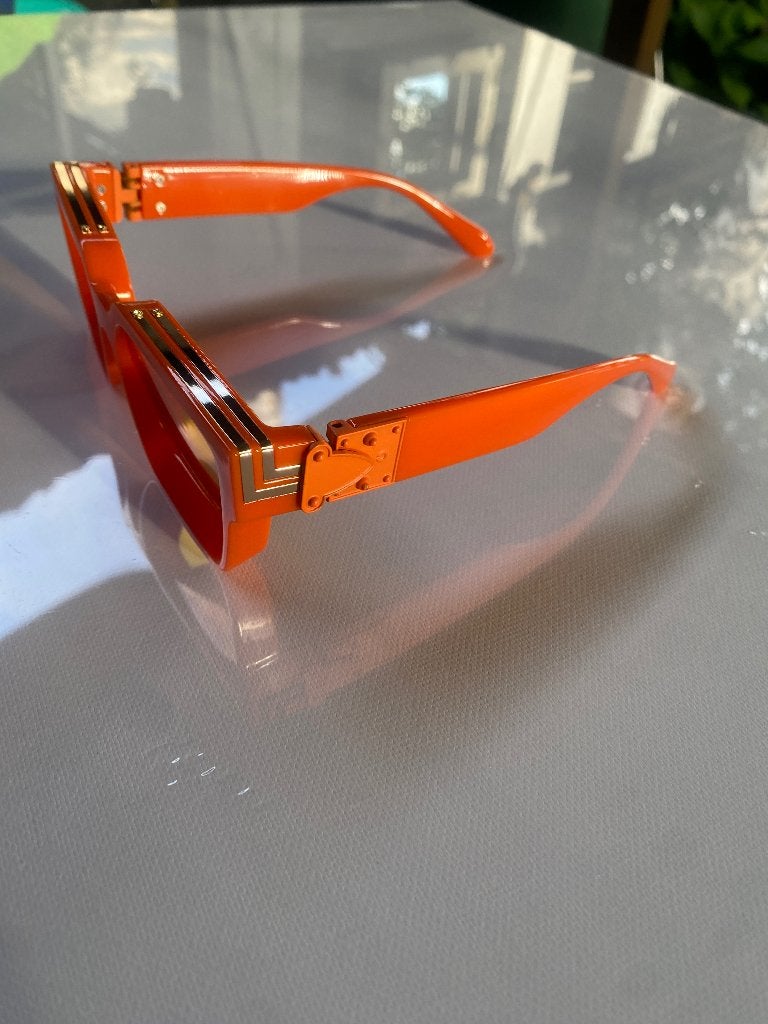 Millionaire zonnebril uniseks, Handtassen en Accessoires, Zonnebrillen en Brillen | Heren, Ophalen of Verzenden, Nieuw, Oranje