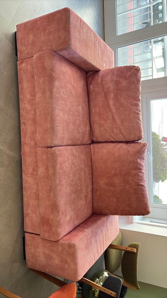 Zetel, met inbouw poef, Huis en Inrichting, Ophalen, Gebruikt, 150 tot 200 cm, Tweepersoons