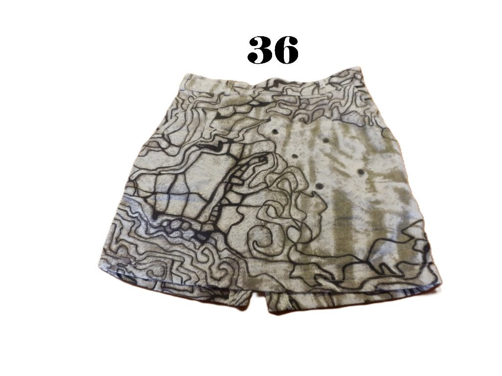 (30) - jupe femme t.S beige noire - terracotta -, Kleding | Dames, Beige, Ophalen of Verzenden, Zo goed als nieuw, Boven de knie