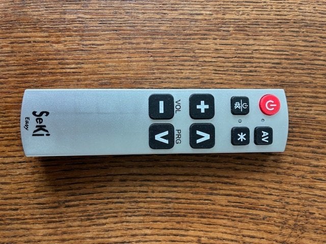 Seki Grande afstandsbediening grote knoppen, Audio, Tv en Foto, Afstandsbedieningen, Ophalen, Zo goed als nieuw, Universeel, Tv
