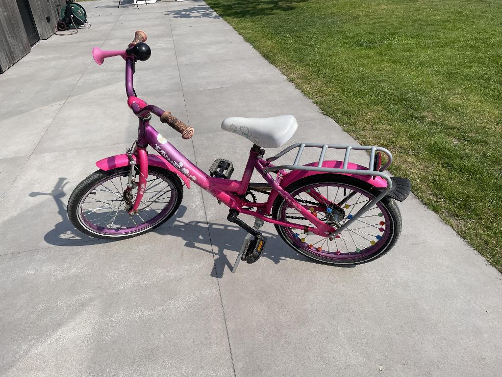 kinderfiets 18 inch, Fietsen en Brommers, Ophalen, Gebruikt, Terugtraprem, 16 tot 20 inch
