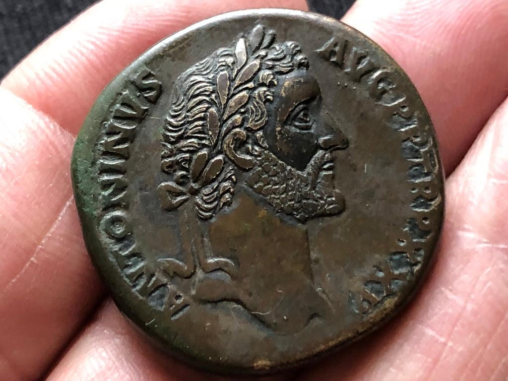Romeinse SESTERTIUS munt ZELDZAME keerzijde ! Bodemvondst, Ophalen of Verzenden