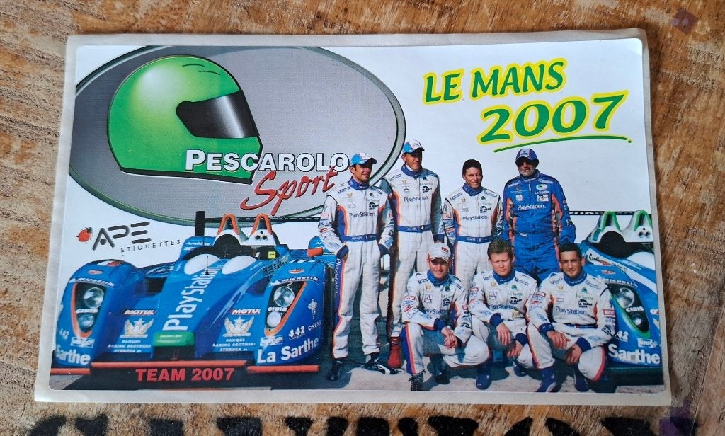 Ancien Sticker " Pescarolo Sport LE MANS Team 2007 " Neuf, Envoi, Neuf, Sport