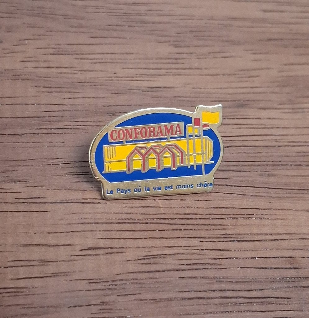 PIN - CONFORAMA, Envoi, Utilisé, Autres sujets/thèmes, Insigne ou Pin's