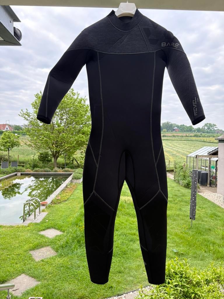 Duikpak Bare 7 mm revel full grey men s, Watersport en Boten, Ophalen of Verzenden, Zo goed als nieuw