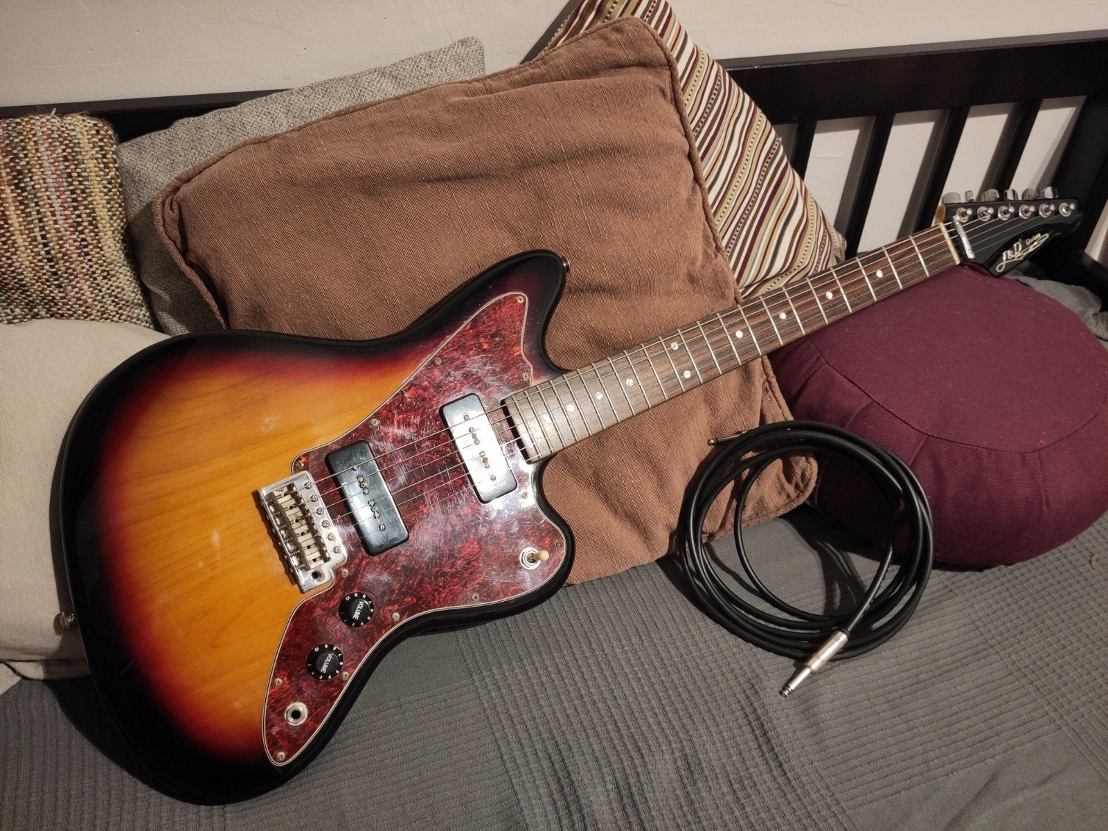 J&D 'Jazzmaster', Musique & Instruments, Enlèvement, Utilisé, Solid body, Autres marques